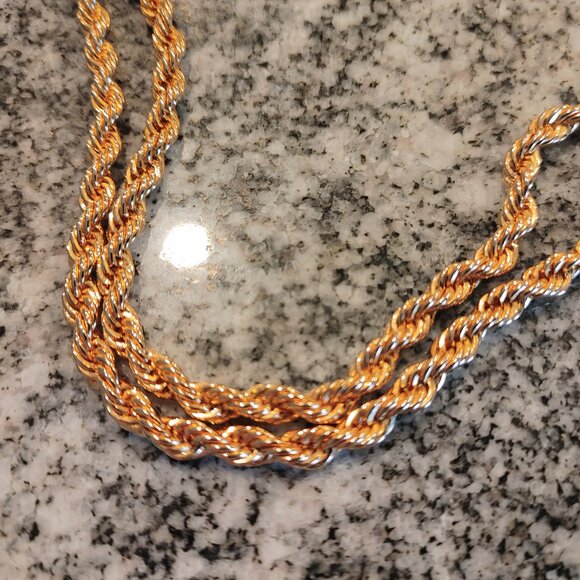 Nolan Miller Necklace Chunky Neck-Chain with Back Clasp, Signed. Long chain. - Picture 16 of 16